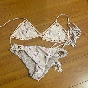 acacia swimwear bikini set floral